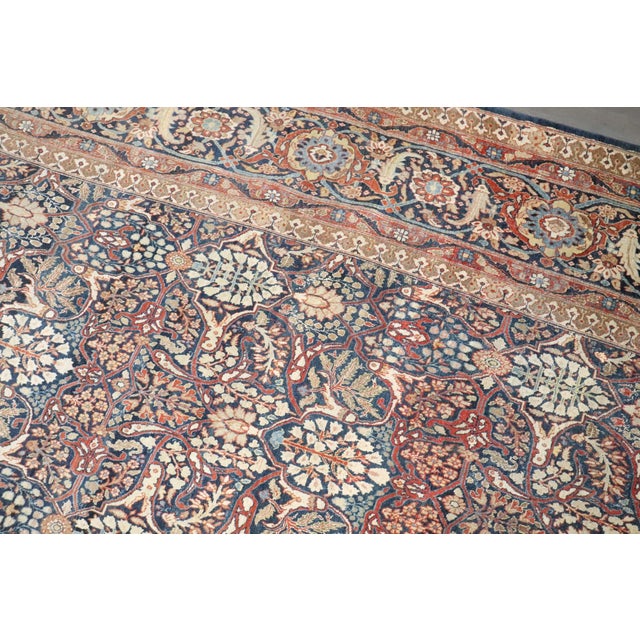 Late 19th century Antique Tabriz Persian Rug - 9'8" x 15'4" For Sale - Image 10 of 12