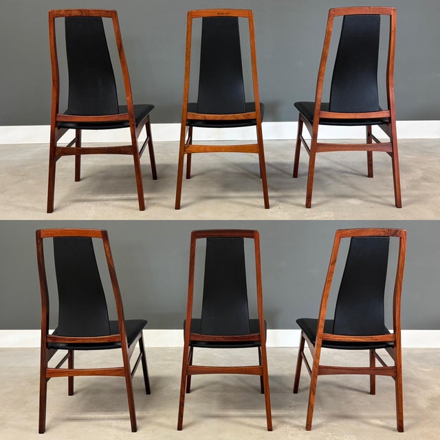 Mid-Century Modern 1960s Danish Modern Rosewood Dining Chairs - Set of 6 For Sale - Image 3 of 6