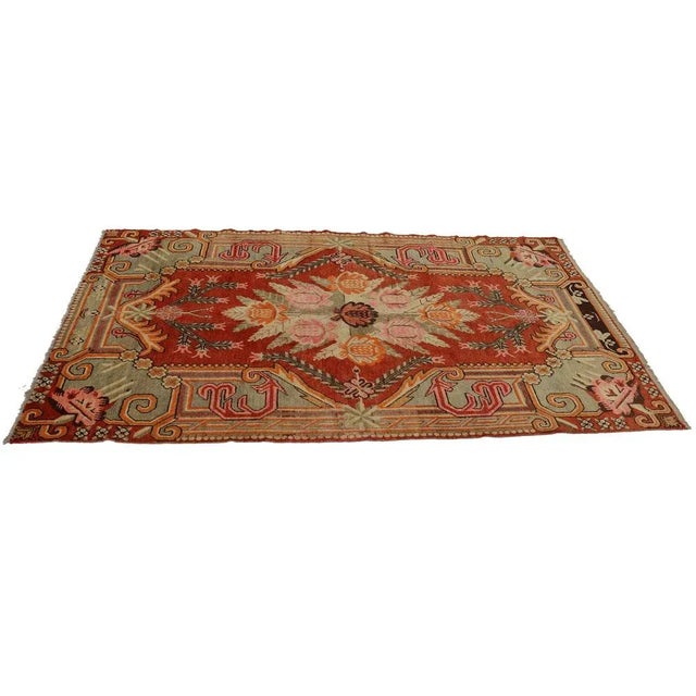 Hand Knotted Khotan Samarkand Rug, 1920s For Sale - Image 4 of 11