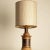 Ceramic Textured Ceramic Table Lamp with Lampshade attributed to R. Houben, 1970s For Sale - Image 7 of 9