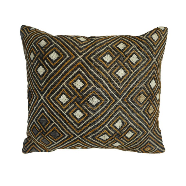 Kuba Cloth Pillow For Sale - Image 4 of 4