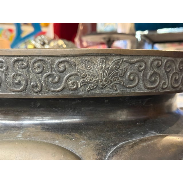 Early 20th Century Asian Bronze Temple Vessel For Sale - Image 14 of 17