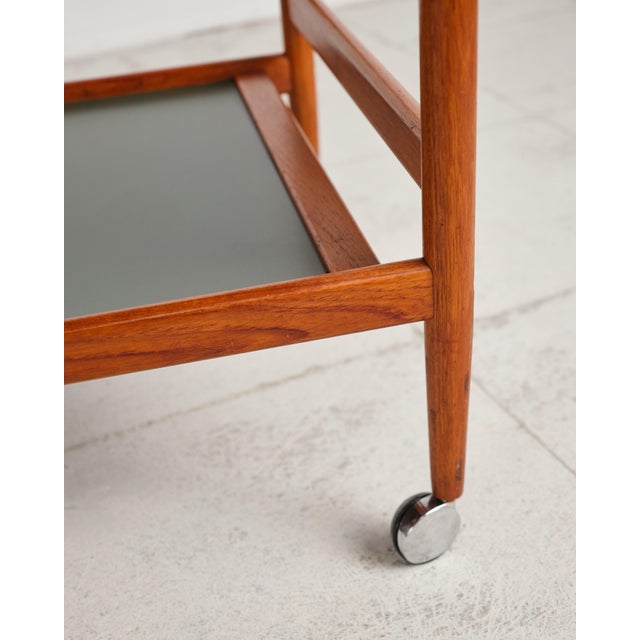 Mid-Century Teak Bar Cart from Dyrlund, 1960s For Sale - Image 14 of 18