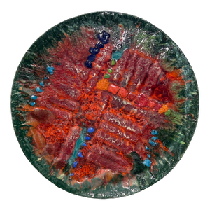 Abstract Decorative Ceramic Plate