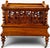Antique English Victorian Pierced Burl Walnut Music Canterbury A fine antique English Victorian music canterbury,...