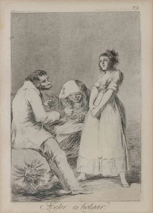 Francisco Goya, Mejor ed Holgar, Etching, 1855