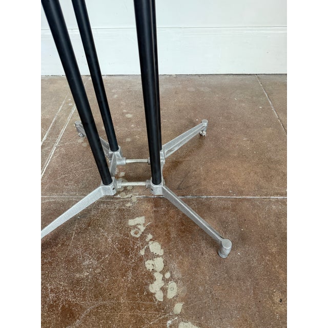 Vintage 1980's Postmodern Aluminum Glass Dining Table For Sale - Image 17 of 17