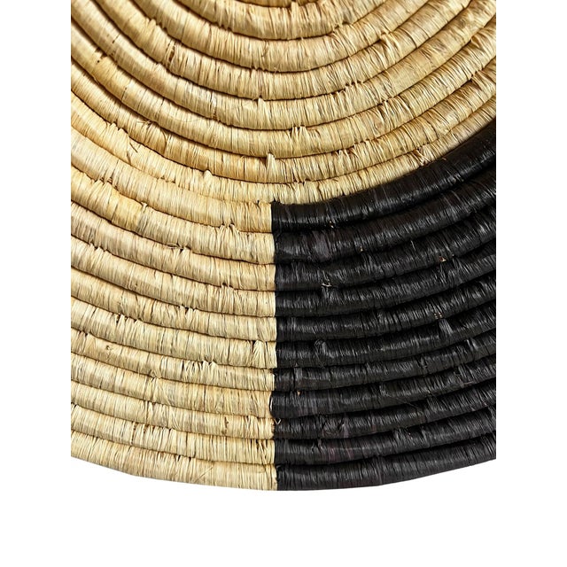 Tribal Vintage Mali Basket Weave Modern Tribal Wall Art Plate For Sale - Image 3 of 3