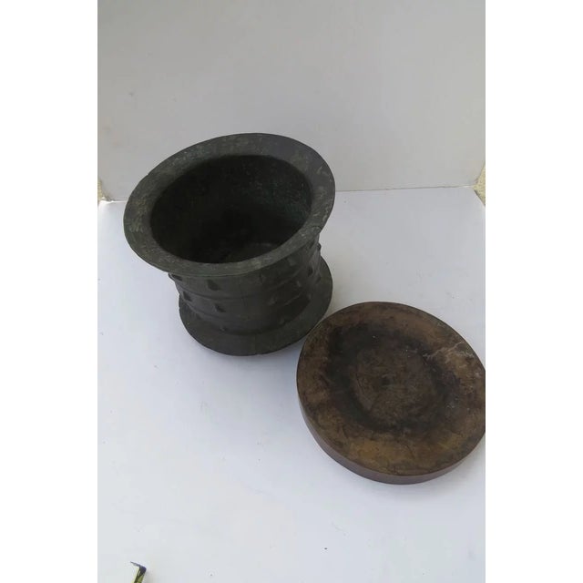 Medieval Bronze Mortar XIII Century For Sale - Image 4 of 9