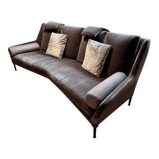 B&b Italia 4-Seat Edouard Sofa in Mohair by Antonio Citterio For Sale