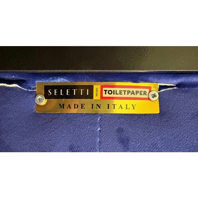Black Seletti X Toiletpaper “Lipsticks” Padded Chair by Cattelan & Ferrari For Sale - Image 8 of 8