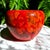 1970’s Lava Orange Red Glazed Ceramic Planter For Sale - Image 10 of 11
