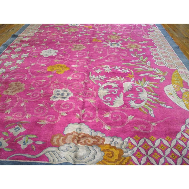 1920s Chinese Art Deco Carpet by Nichols Workshop 10' x 19' Antique Large Chinese - Art Deco Chinese Knotted Rug, Circa...