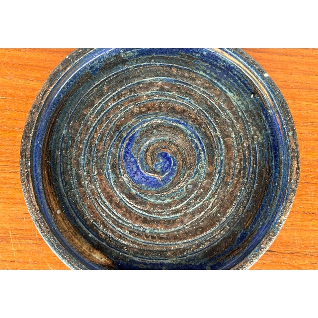 Mid-Century Modern Mid-Century Modern Danish Studio Pottery Bowl by Tue Poulsen for Tue Keramik, 1960s For Sale - Image 3 of 16