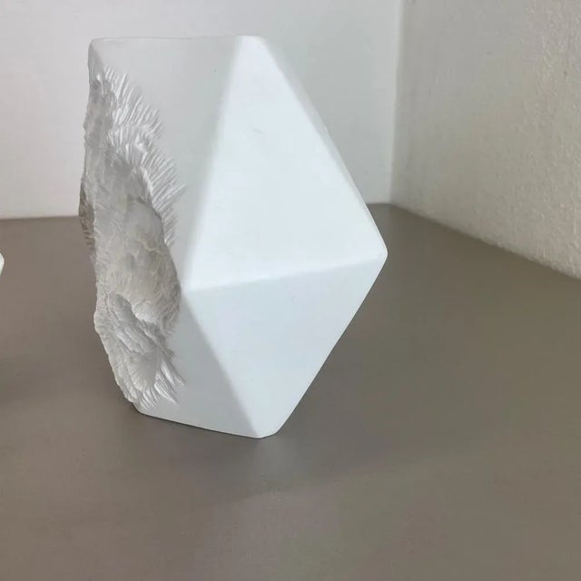 Op Art German Biscuit Porcelain Vases from Ak Kaiser, 1970s, Set of 2 For Sale - Image 11 of 15