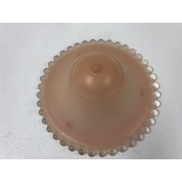 Vintage Frosted Pink Art Deco Glass Lamp Shade Chairish