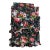 VTG Ralph Lauren Isadora BLK Floral Custom Rod Pocket Drapery Panels + Swag Valance. Backed With Ralph Lauren Sergeant. For Sale