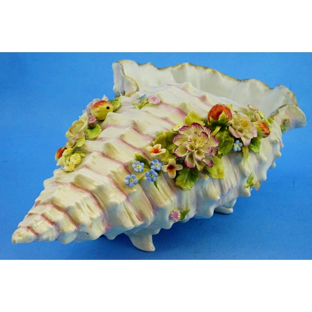 Antique Shell-Shaped Porcelain Centrepiece from C.G Schierholz & Sohn Manufactory of Plaue, Germany, 1800s For Sale - Image 16 of 18