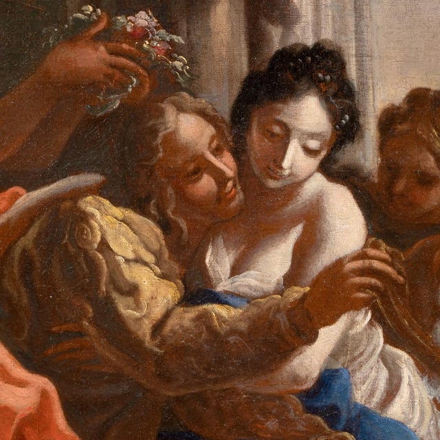 Carlo Preda, Solomon Sacrificing to the Idols, 17th-18th Century, Oil on Canvas For Sale - Image 4 of 9