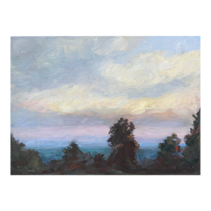 Unknown Pacific Ocean From Santa Cruz Mountains Landscape 1990s