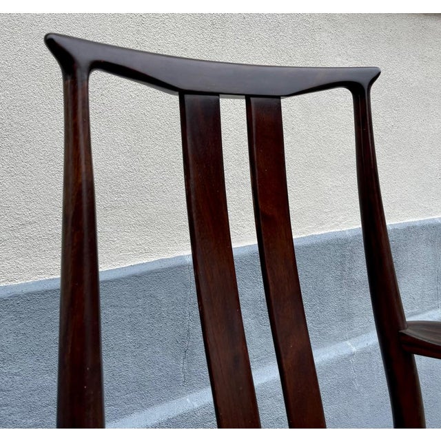 Scandinavian Modern Mahogany and Leather Armchair from DOF, 1970s For Sale - Image 12 of 16