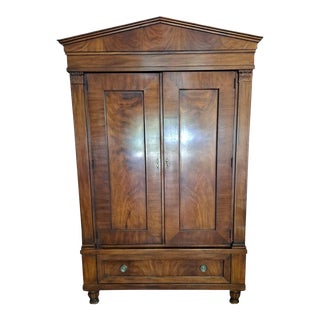 Vintage Drexel Heritage Mahogany Armoire For Sale