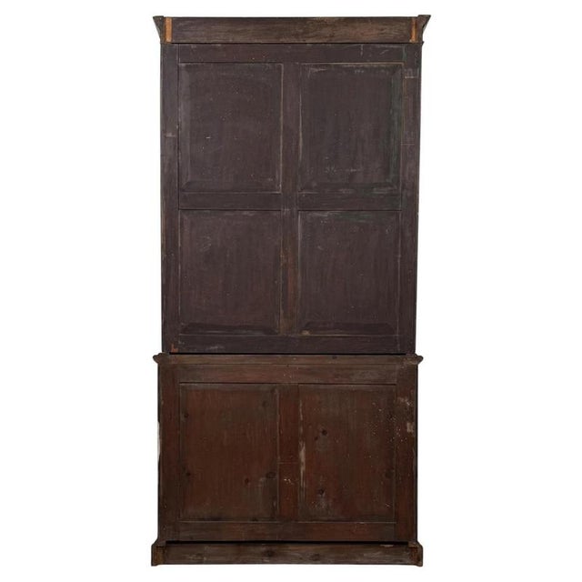 Antique Tall Mahogany Open Bookcase For Sale - Image 9 of 12