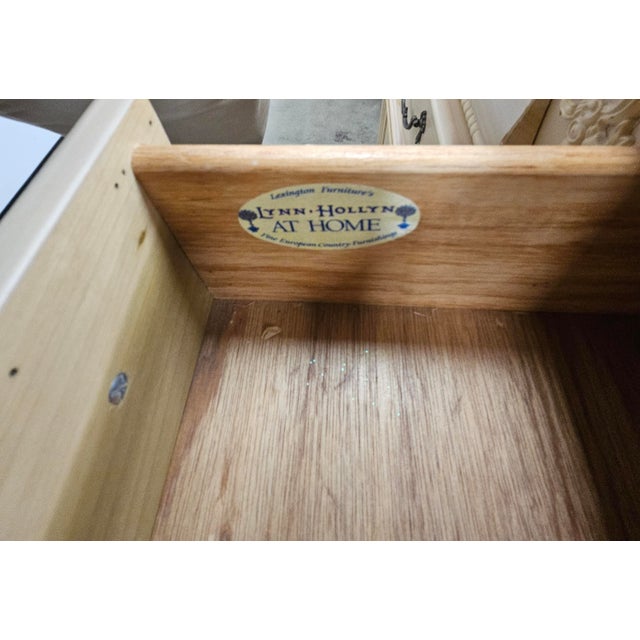 Late 20th Century Lexington Furniture Cream Painted Double Dresser For Sale - Image 14 of 14