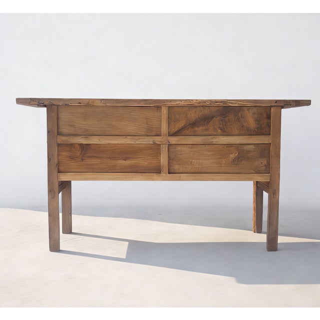 Early 19th Century Antique Chinese Console Table With Five Drawers For Sale - Image 5 of 5