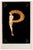 Erté, Letter P, Lithograph and Screen Print, 1976 For Sale