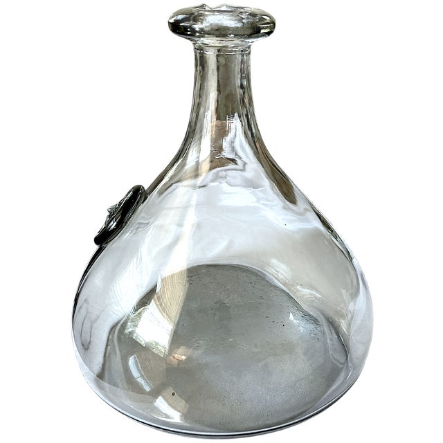 Mid 20th Century Mid 20th Century Ole Winther for Holmegaard “Viking” Glass Decanter For Sale - Image 5 of 9
