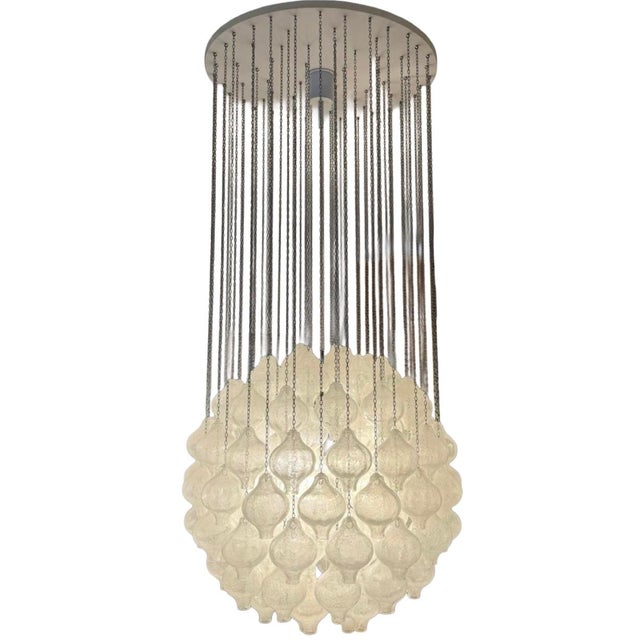 1960s/70s tulip chandelier by j.t. Kalmar for kalmar austria item: chandelier manufacturer: j.t. Kalmar condition: good...