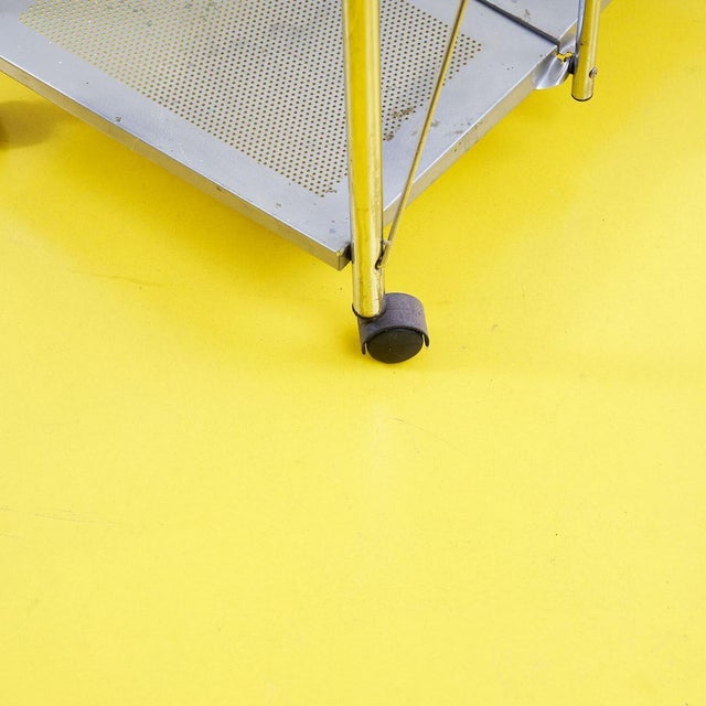 Metal Vintage Metal Serving Trolley, 1960s For Sale - Image 7 of 10