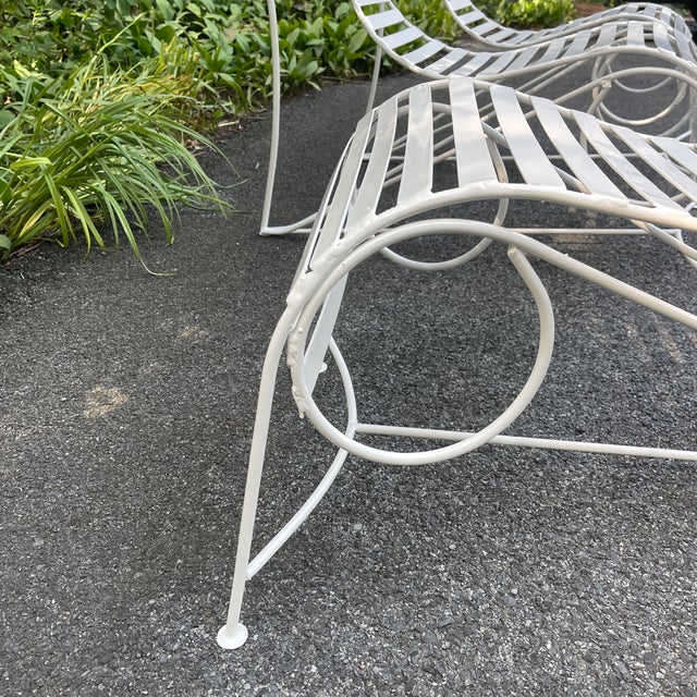 White 1980s Set of Three Chairs in the Style of “Spine” Chairs by André Dubreuil For Sale - Image 8 of 11