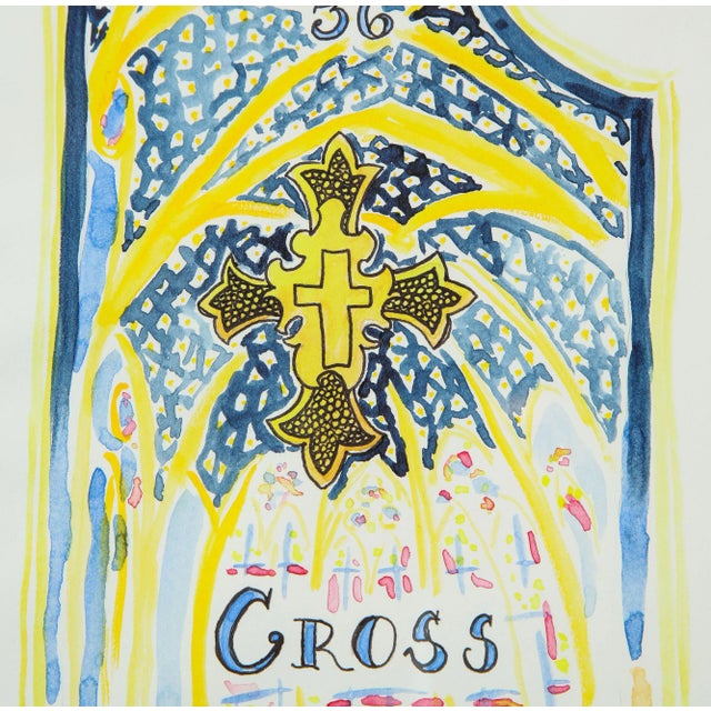 "The Lenormand Cross" Original Tarot Card Watercolor by Janie Kruse Garnett 2020 For Sale - Image 4 of 7