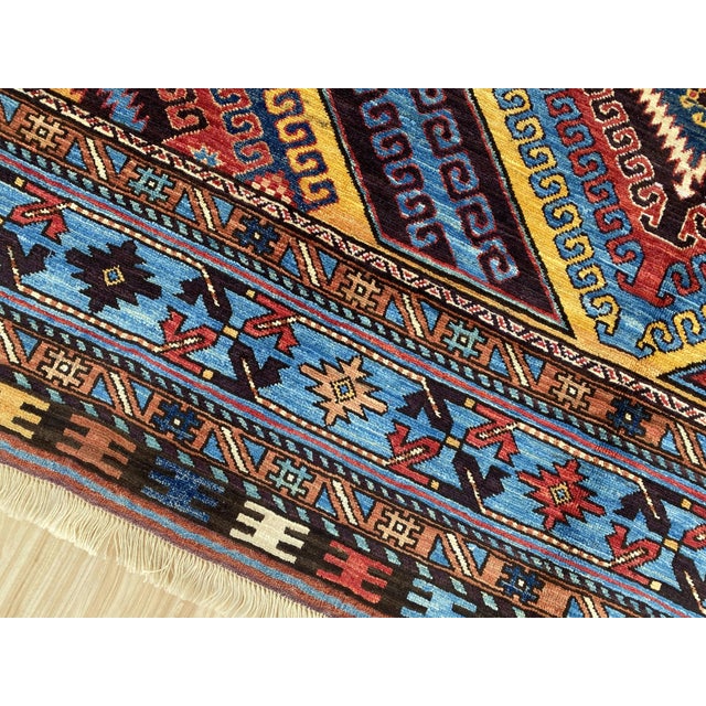Vintage Wool Lori Pambak Kazak Rug For Sale - Image 12 of 14