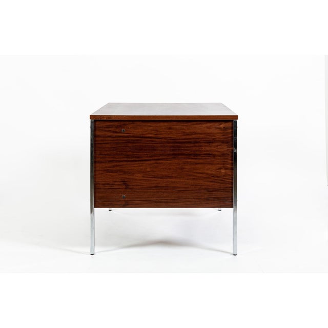 Italma Mid Century Modern Rosewood Writing Desk by Jean Gillon for Italma, Made in Brazil For Sale - Image 4 of 18