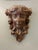 Here's a lovely antique plaster sculptural wall mount that features a stylized Arte Nouveau woman's head. The gold paint...