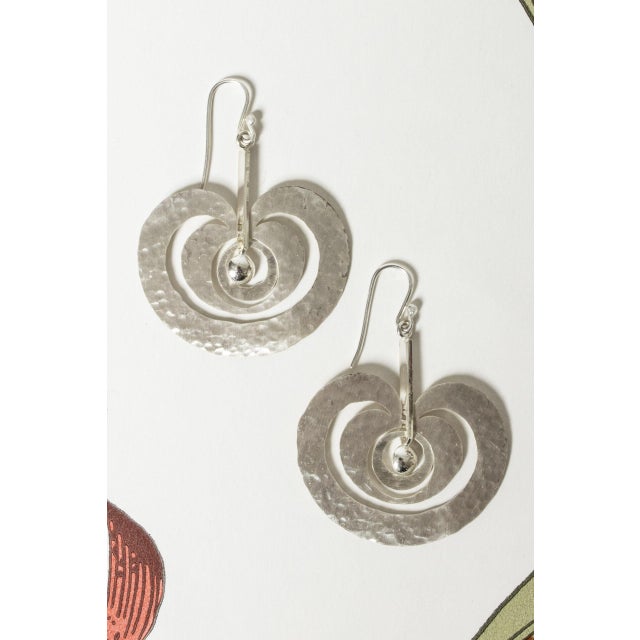 Metal Omena Earrings by Tapio Wirkkala, 1975, Set of 2 For Sale - Image 7 of 7