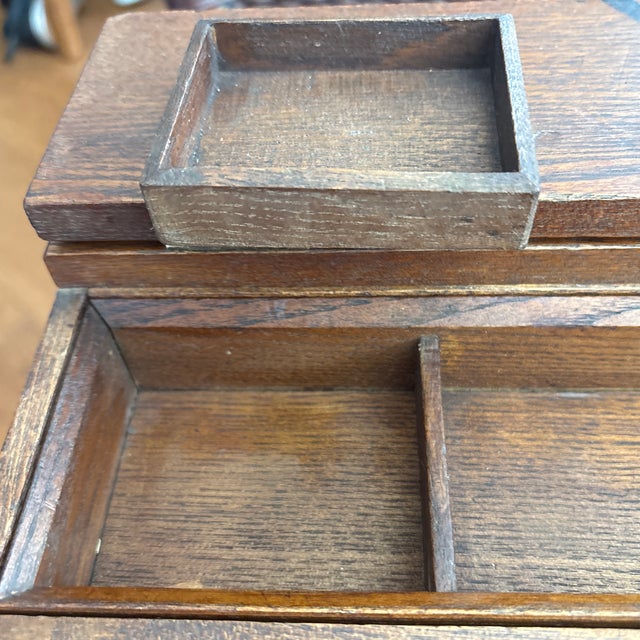 Asian Style Antique Japanese Sewing Box-Haribako For Sale - Image 4 of 9