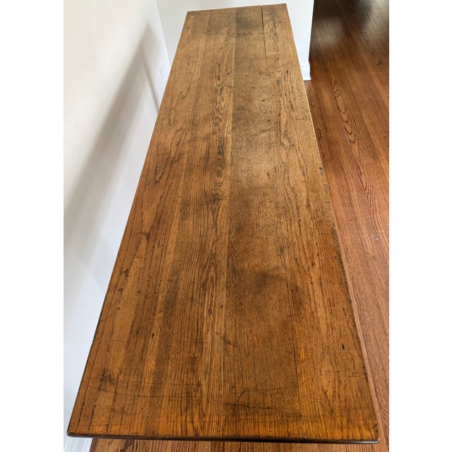 Early 18th Century Antique Oak Monastery/Farmhouse Trestle Table, 17th-18th Century For Sale - Image 5 of 5