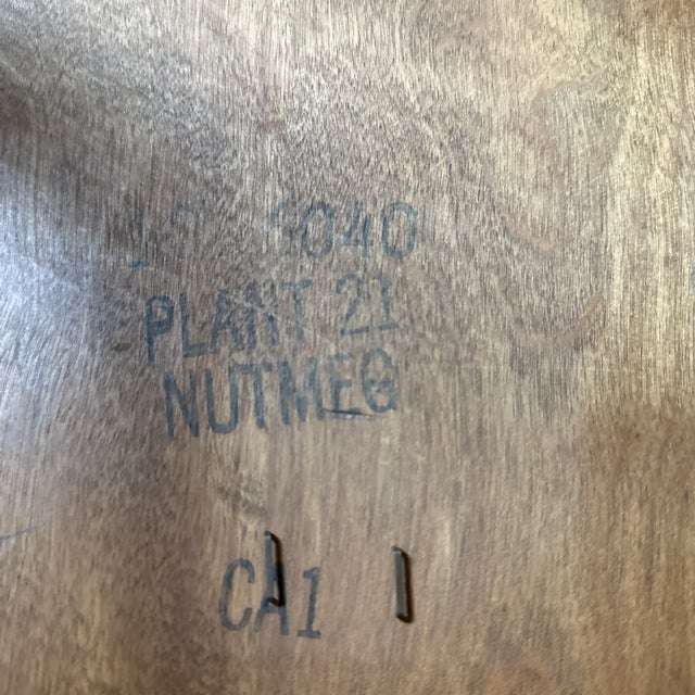 Brown 1960s Ethan Allen Dining Chairs For Sale - Image 8 of 10