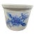 Eldreth Pottery Salt Glaze Crock Florals Raised Glaze, Signed For Sale