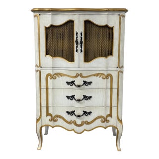 John Widdicomb "Classic" French Provincial 6-Dr Tall Chest / Dresser For Sale
