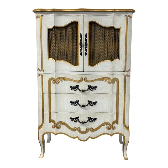 John Widdicomb French Provincial 6-Drawer Tall Chest / Dresser For Sale