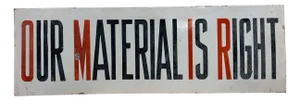 Enamel Shop Sign, 1900s