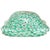 Green Murano Vintage Fratelli Toso Millefiori Green White Flower Mosaic Italian Art Glass Ruffle Edge Bowl For Sale - Image 8 of 8