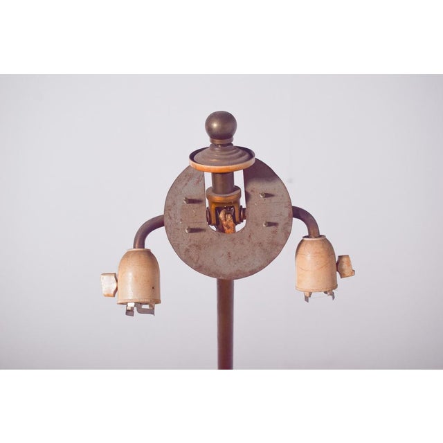 Brown Anish Metal Floor Lamp, 1950s For Sale - Image 8 of 9