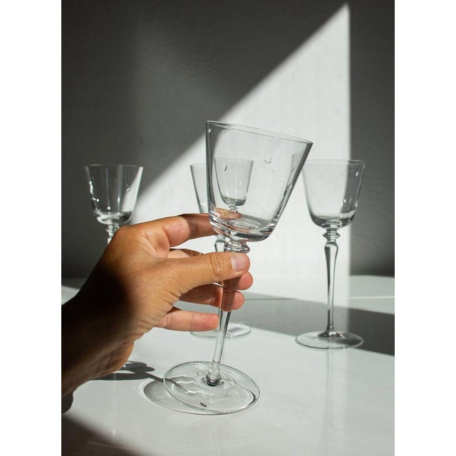 Murano Crystal Glasses by Carlo Moretti, Set of 12 For Sale - Image 8 of 12