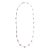 English 10.7 Carat Pink Sapphire Station Chain Necklace in 18k Gold by VRJewels For Sale - Image 3 of 9